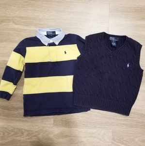 Polo Ralph Lauren 3T boy shirts & Vest 🙂💕